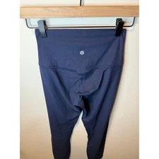 Lululemon Align Ribbed High-Rise Pant 25” Nulu Size 4 True Navy