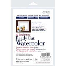 Strathmore Watercolor Paper Pack 5"X7"-25 Sheets - 140205