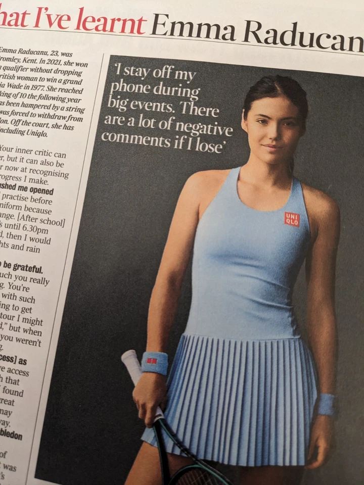UK Times Magazine. Bob Mortimer. Emma Raducanu. Helen Skelton. 4.7.26 - Image 3 of 4