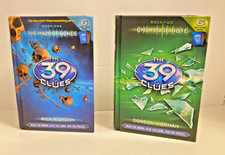 The 39 Clues Hardcover Books 1 & 2 Maze of Bones One False Note VERY GOOD condit