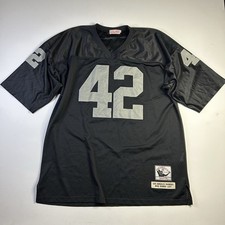 RONNIE LOTT #42 Mitchell & Ness 1991 LA RAIDERS Authentic NFL Jersey Sz 60 RARE