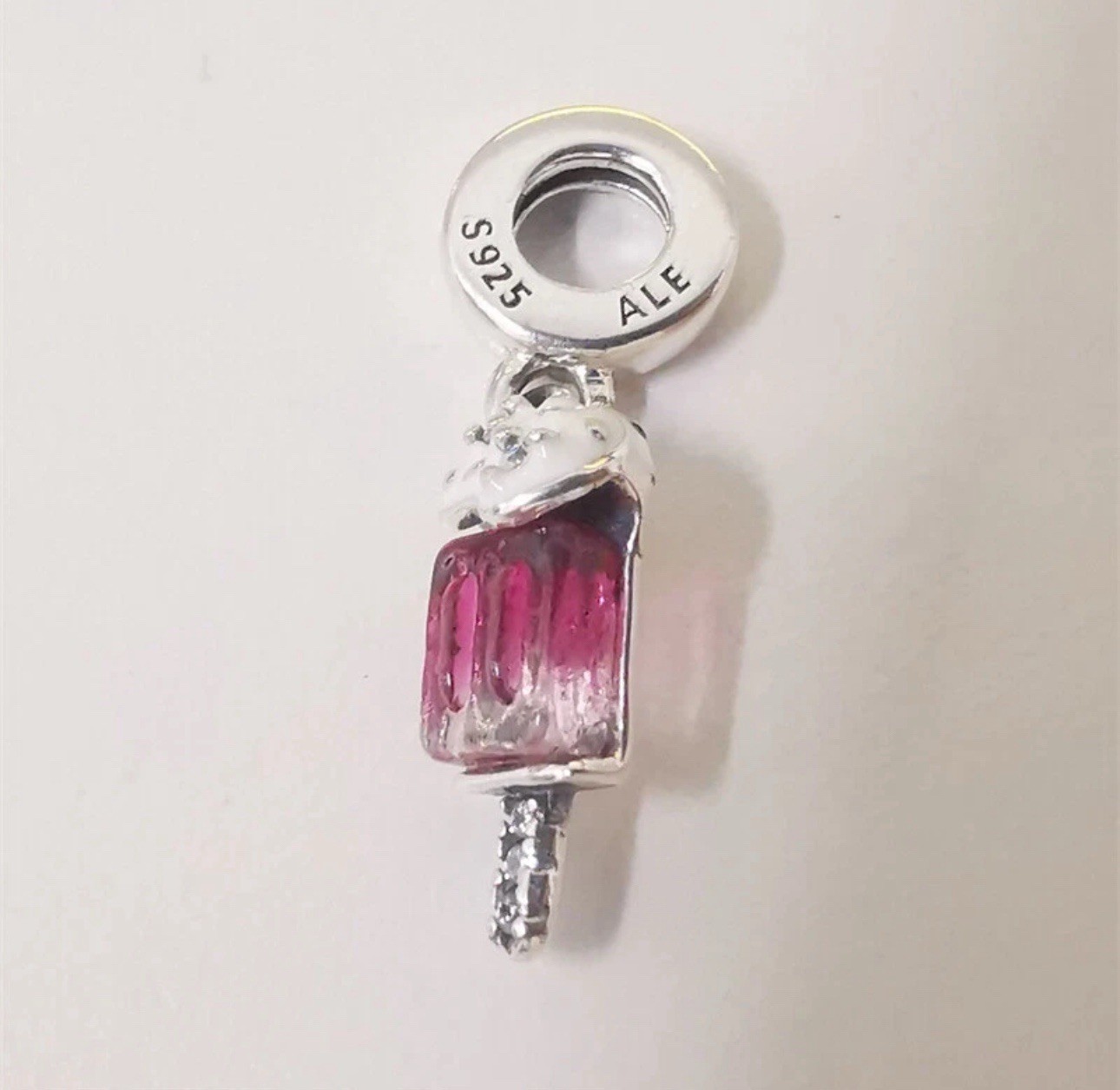 PANDORA Sterling Silver Sprinkled Popsicle Dangle Charm 792597C01