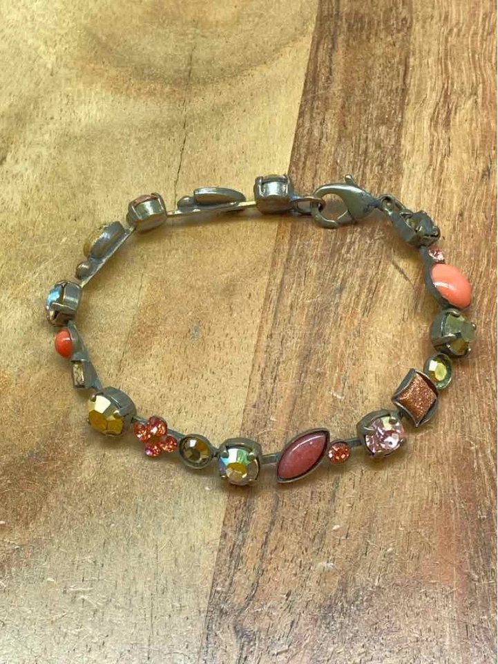 Pulsera Sorrelli Naranja Multi Cierre Piedra Usada Foto 3 de 4