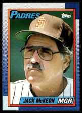 1990 Topps Jack McKeon San Diego Padres #231