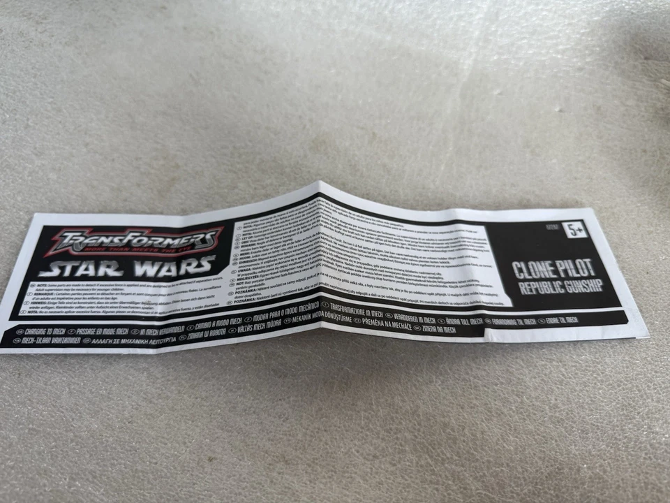 Transformers Star Wars Crossover Clone Pilot / Republic Gunship Hasbro 2007 - Image 4 of 4