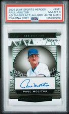 2025 LEAF METAL SPORTS HEROES ALL DECADE TEAM 1980'S PAUL MOLITOR AUTO #/5 PSA 8