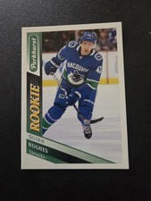 2019-20 Parkhurst Hockey Quinn Hughes RC #290 Vancouver Canucks Rookie Card. rookie card picture