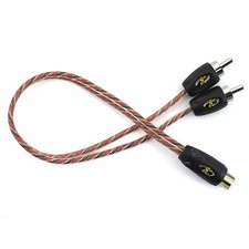 Stinger SI42YM 2-Channel 4000 Series RCA Y-Adapter Cable 1 Female to 2 Male