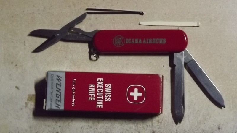 Wenger RWS Diana Airguns Swiss Executive Pocket Knife New in Box from 1990's