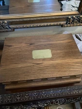 Vintage Solid Oak Silverware Chest