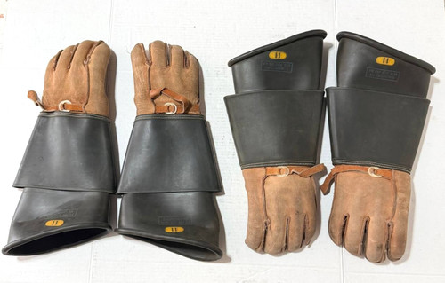 2 Pairs Salisbury Class 3 Electrical Insulating Gloves Size 11 (20,000Volts)