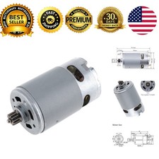 12V DC Motor 19500RPM Two-Speed Gearbox 12T High Torque for Electric Drill