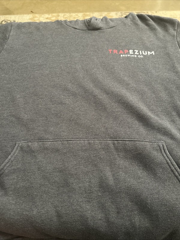Gray Unisex Extra Large Trapezium Brewing Company Craft Your Own Luck Hoodie￼