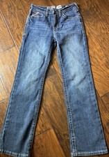 Ariat B4 Relaxed Bootcut Jeans Youth Boy's Size 14 Blue Denim Western Stretch