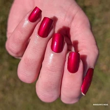 Color Street Nail Polish Strips - RUDOLPH'S NOSE FX NEW TECHNOLOGY RED X-MAS