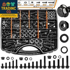 400PCS Metric Grade 10.9 Flange Bolts and Nuts Assortment Kit M6X1.0, M8X1.25, M