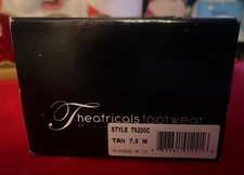 NEW Theatricals Girls Tan Slide Buckle Strap Tap Shoes Size 7