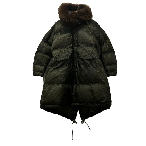 Autentico Sacai Piumino donna kaki 18 04040