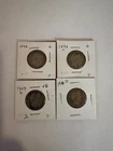 Silver Barber Quarters (Lot of 4) 1892 1892-O 1909-D 1914-D