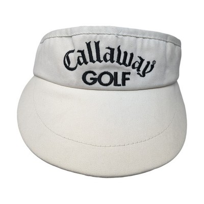 Callaway Golf Slideback Visor Hat White One Size Adjustable Outdoor