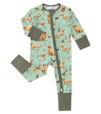 Baby Viscose of Bamboo Convertible Footie Pajamas, Dog, 0-3M