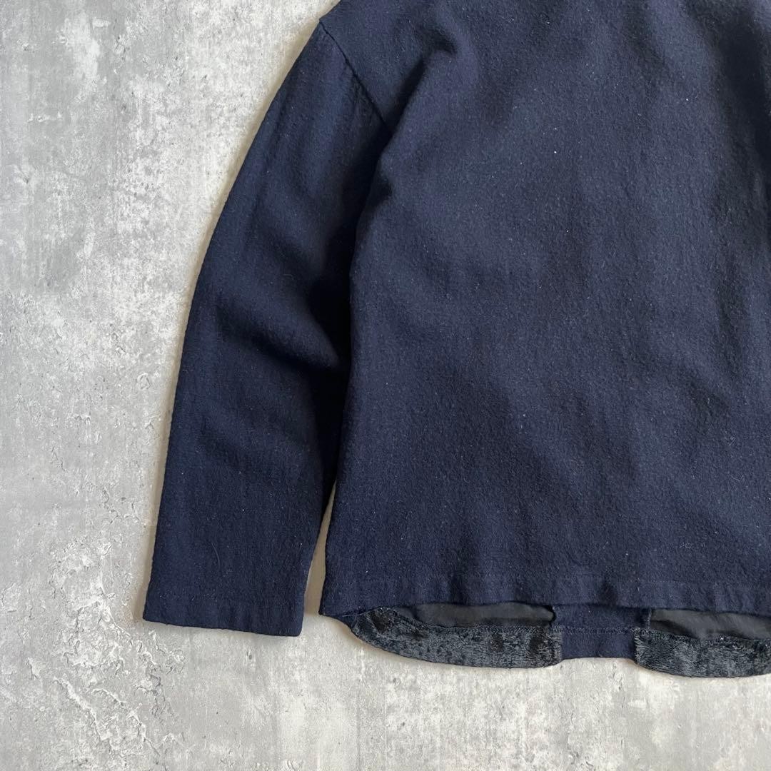 COMME des GARCONS Patchwork Sweater Navy/Black Wo… - image 12