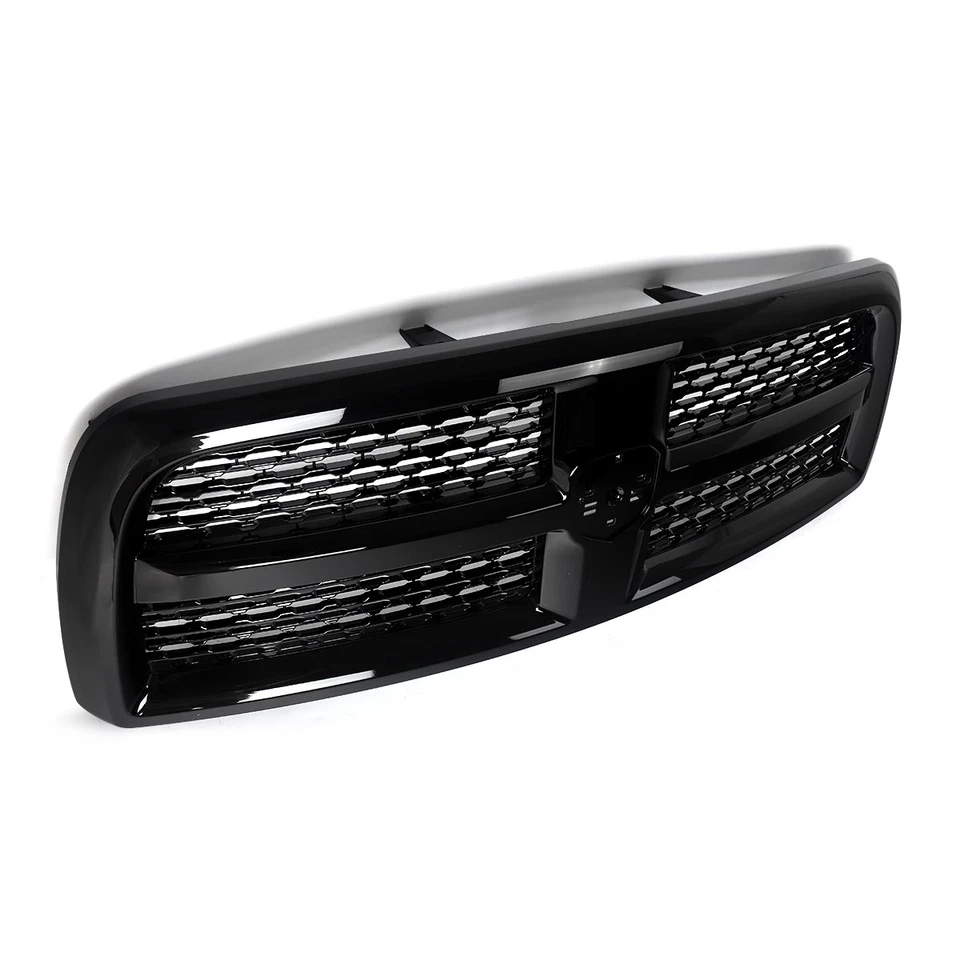 Grille Gloss Black For 2013-2018 Dodge Ram 2500 3500 Laramie Big Horn Tradesman - Image 4 of 4
