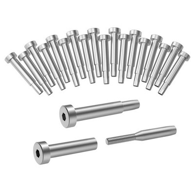 20 Pack Stainless Steel Invisible Receiver and Swage Stud End for 3/16 Inch C...