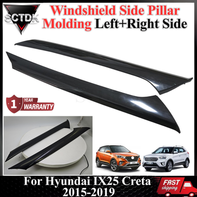 #ad #ad For Hyundai IX25 Creta 2015 2019 Windshield Side Pillar Molding Left Right Side $115.00