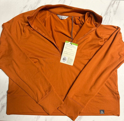Alpine Design Women s 1/4 Zip Swearer in Orange Size: Medium