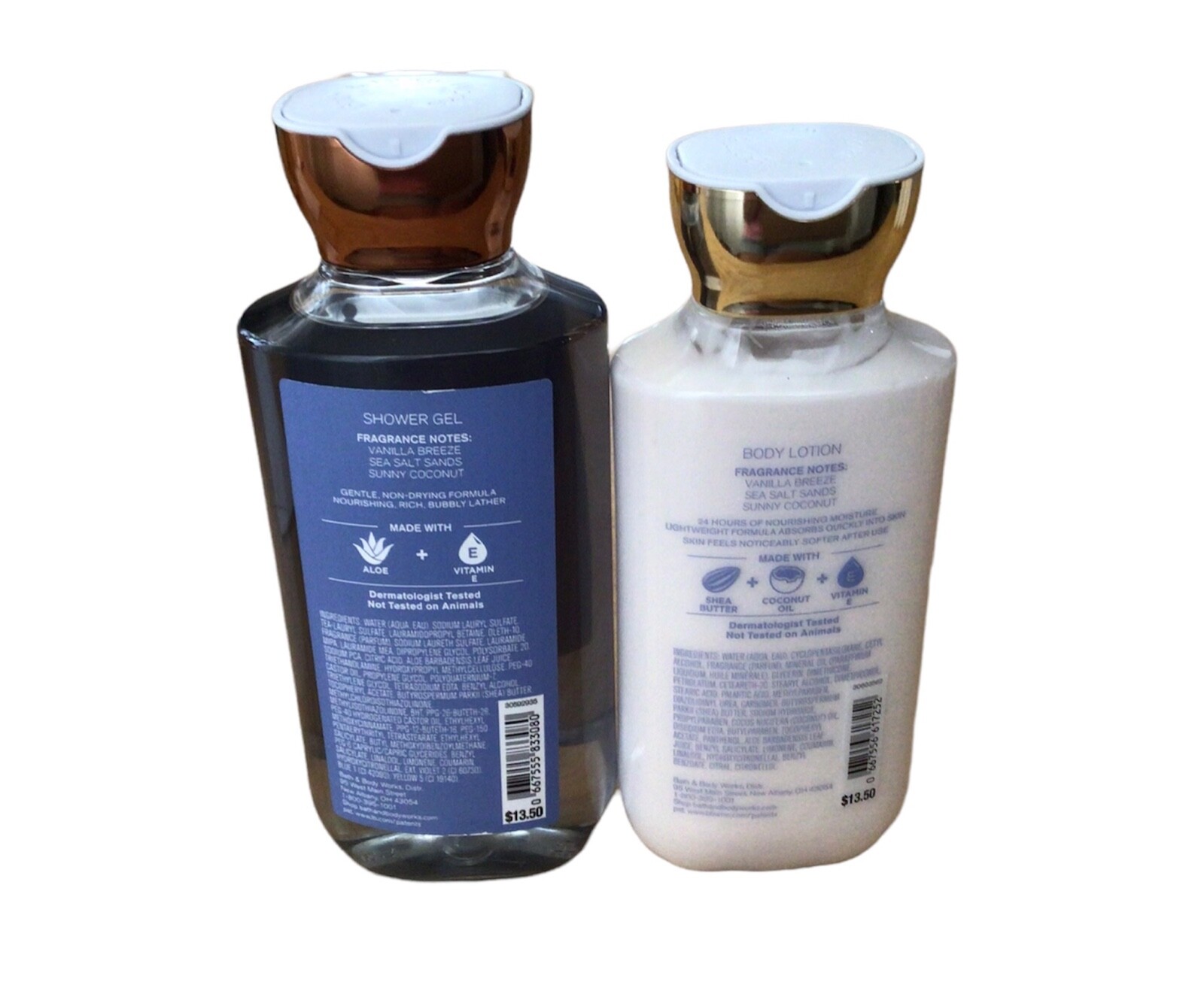 Summertime Surf Shower Gel & Body Lotion Bath & Body Works Set New