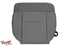 2007-2008 Ford F-150 XLT - Driver Side Bottom Replacement Cloth Seat Cover Gray