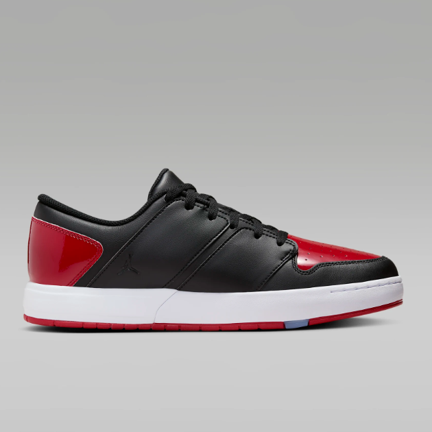 ★Nike Jordan Nu Retro 1 Low Black Varsity Red★ Nike Air Jordan NU Retro 1 Low Varsity Red Black Sneakers