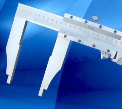 0-1000mm Vernier Caliper stainless fine adjustment 5'' jaw depth 125mm U