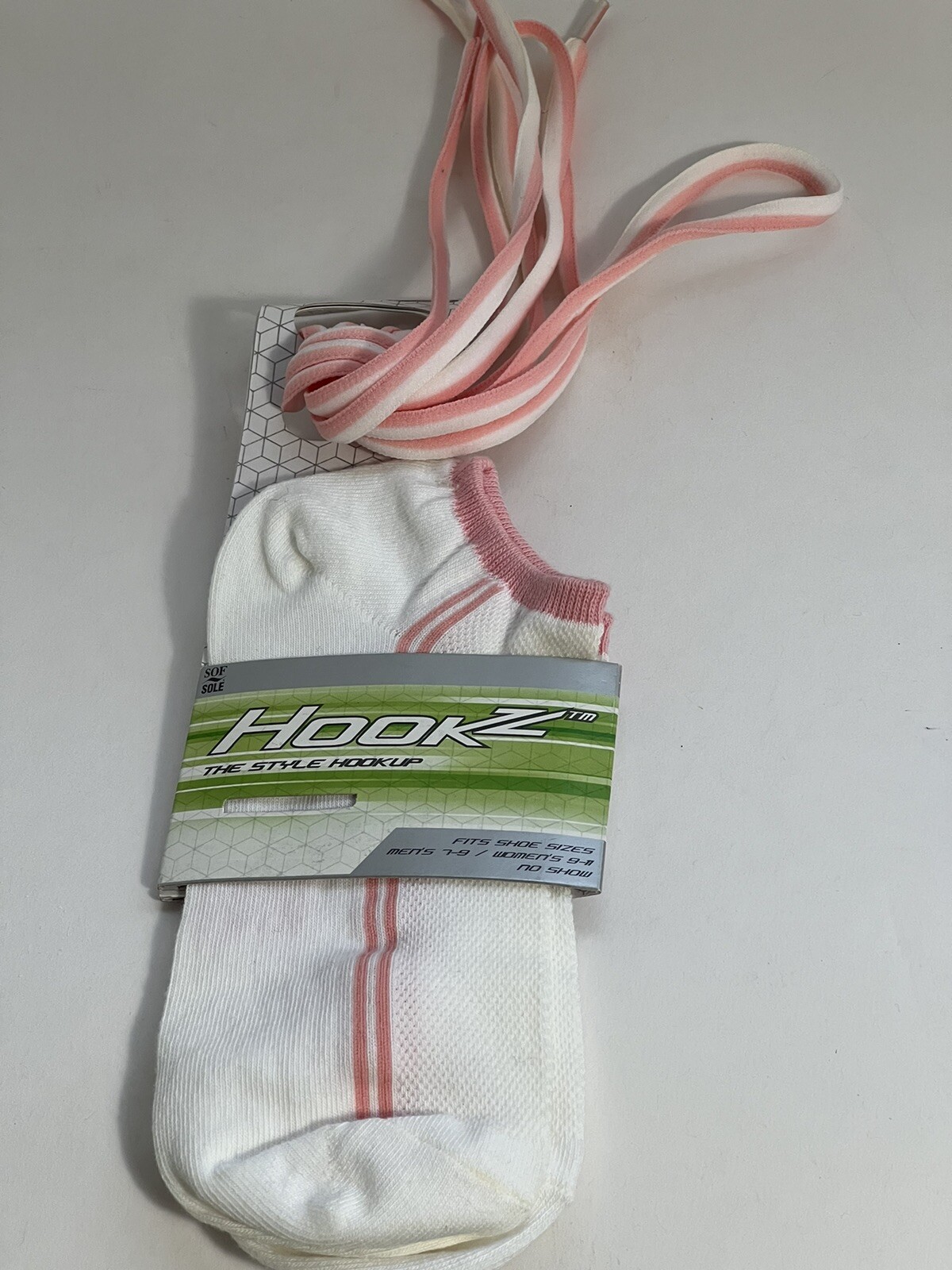 SAOLA Sof suola calze unisex con lacci adatte 7 o 8 occhielli lunghezza 45"". Raro.