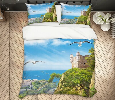 3D Seagull Forest ZHUA1466 Bed Pillowcases Quilt Duvet Cover Set Queen King Zoe