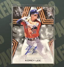 2023 Topps Series 1 Korey Lee Stars RC AUTO Black Parallel #d /199 Rookie 💎