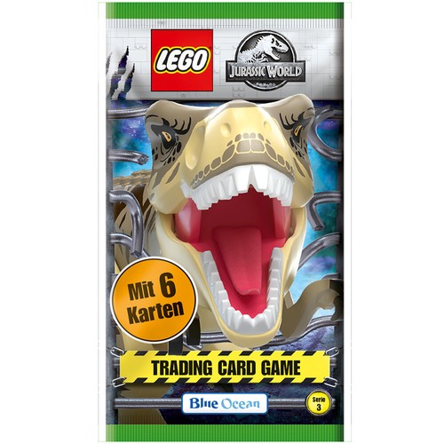 Blue Ocean LEGO Jurassic World Series 3 karty kolekcjonerskie 1 wyświetlacz (36 boosterów) - Zdjęcie 2 z 2