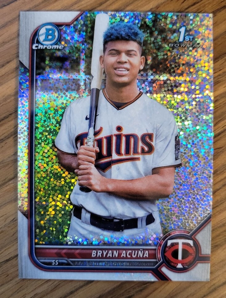 2022 Bowman Chrome 1st Bryan Acuna Speckle Refractor 013/299 #BCP-151