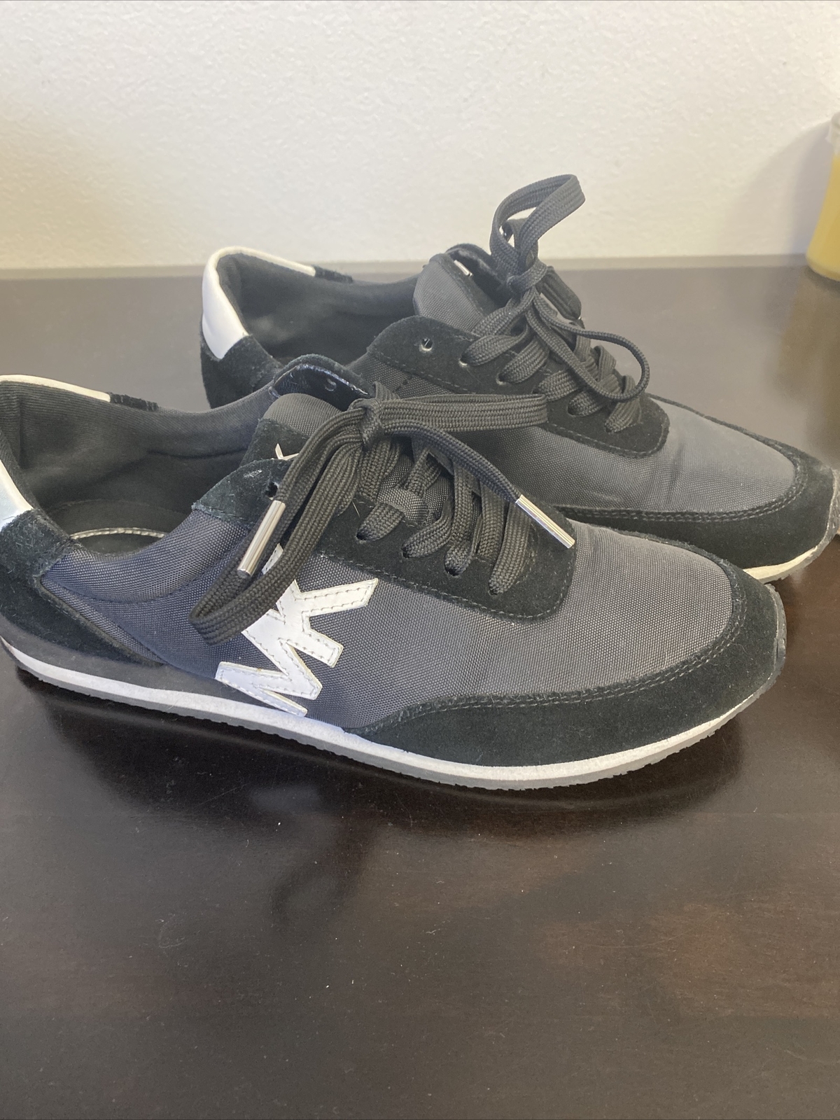 michael kors black tennis shoes