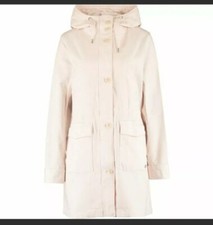 Marc O'polo Women's Blush Pink Hooded Parka Jacket Coat Size Uk 12 New