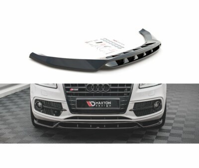 Cup Spoilerlippe SCHWARZ für Audi SQ5 MK1 8R Frontspoiler Spoilerschwert Lippe