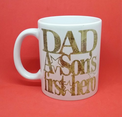 Hero Fathers Day Coffee Mug Best Dad Father Son Cup Birthday Present Gift Mugs a - Picture 5 of 12
