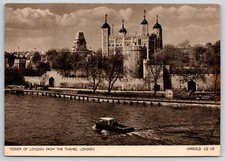 Tower of London View from the Thames Boat on the River England 6x4 Postcard