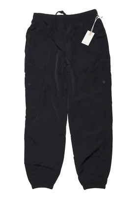 Good American ESSENTIAL NYLON CARGO PANTS GB0871 BLACK001 Size 2 [Medium]
