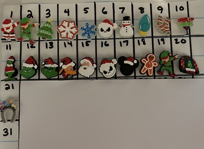 Choose 1- Christmas, Elf, Grinch, Max, Glow In the Dark Shoe Charms