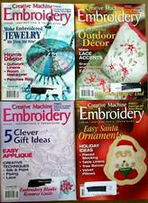 Lot 4  CREATIVE MACHINE EMBROIDERY MAGAZINES  2006  ONE CHRISTMAS ISSUE 