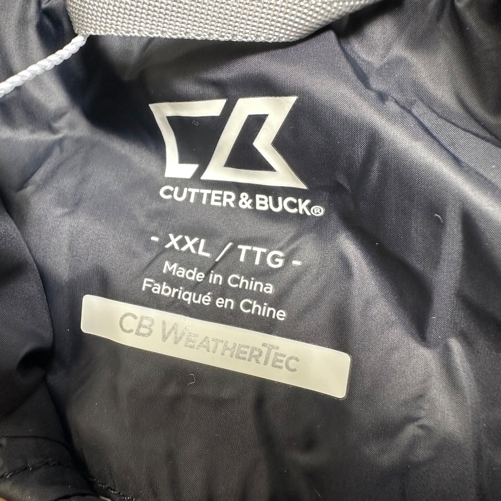 cutter and buck quilted puffer vest mens 2xl black NWT weathertrek golf