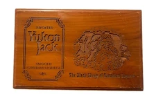Vtg Yukon Jack Canadian Whiskey Liqueur Cedar Box 1983 Collectible RARE
