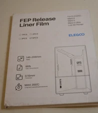 5PCS FEP Release Liner Film ELEGOO 95% Light Transmittance